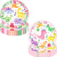 Platos de papel de dinosaurio rosa para niñas y eventos