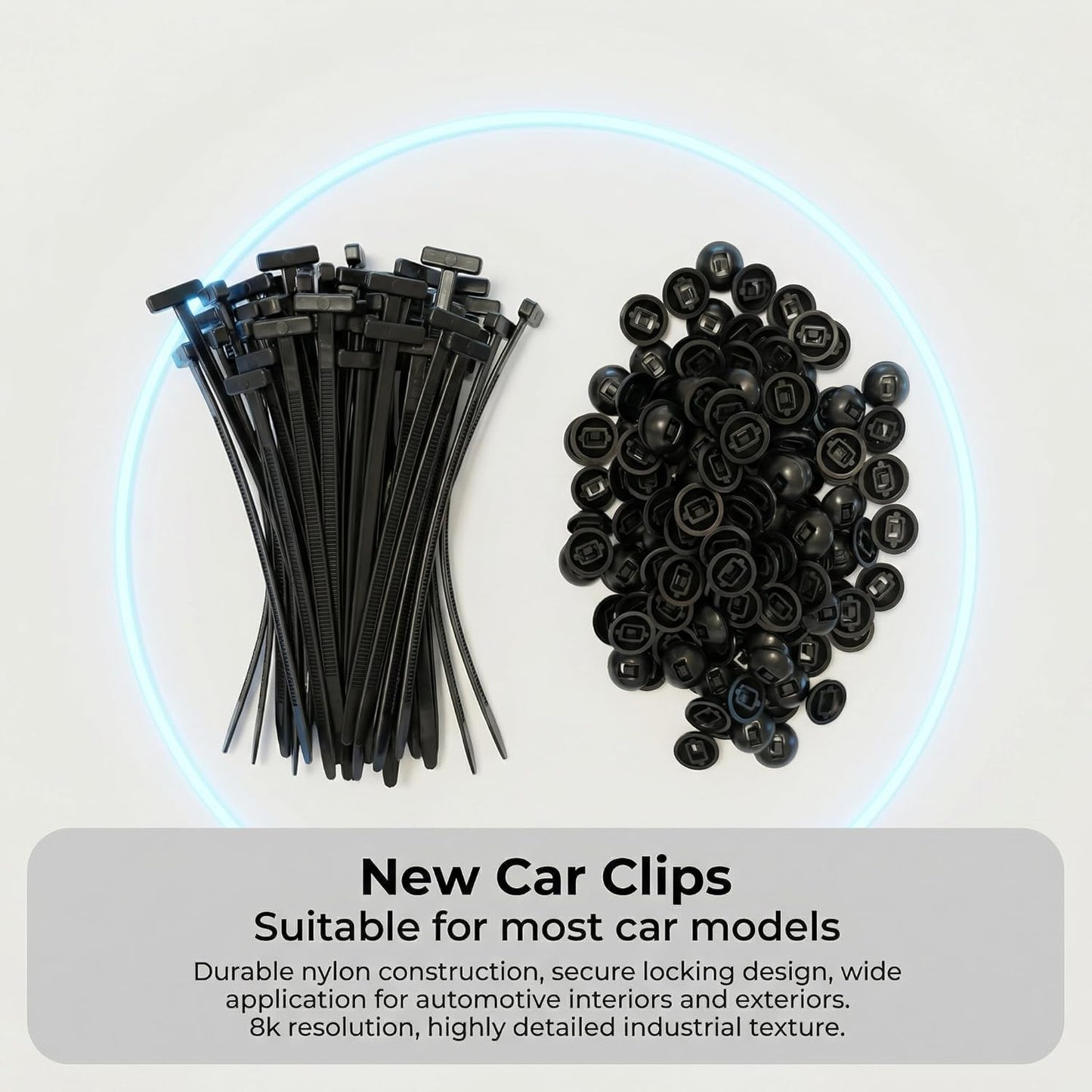 Hebilla universal nailon para atadura cables 200uds