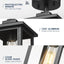 Luces techo porche E26 13pulg negro mate semiempotradas