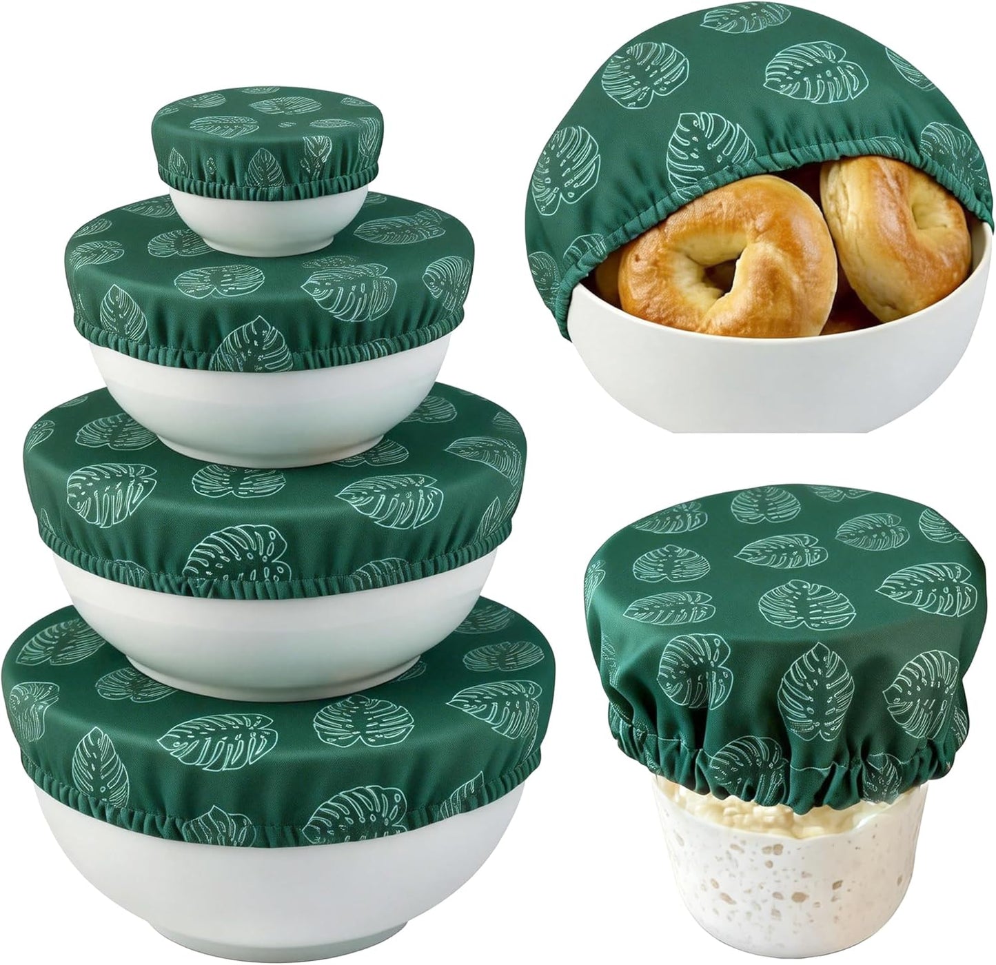 Cubiertas reutilizables para tazones de pan sin pan
