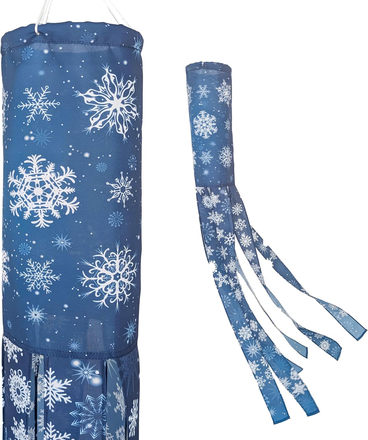 Manga viento invierno copo nieve esmerilado 48pulg