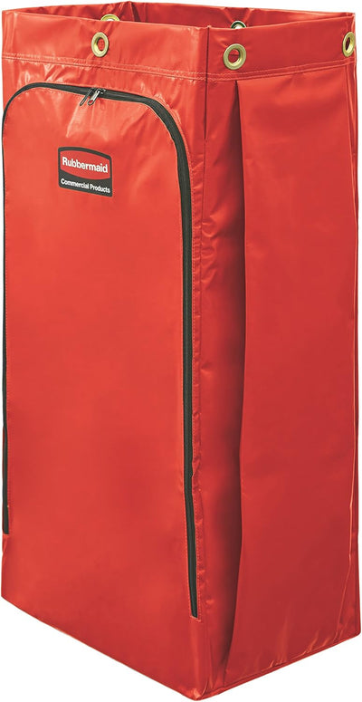 Bolsa carrito limpieza 34gal roja comp Rubbermaid