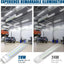 Luz T8 LED 4ft 28W 5000K alimentación simple o doble