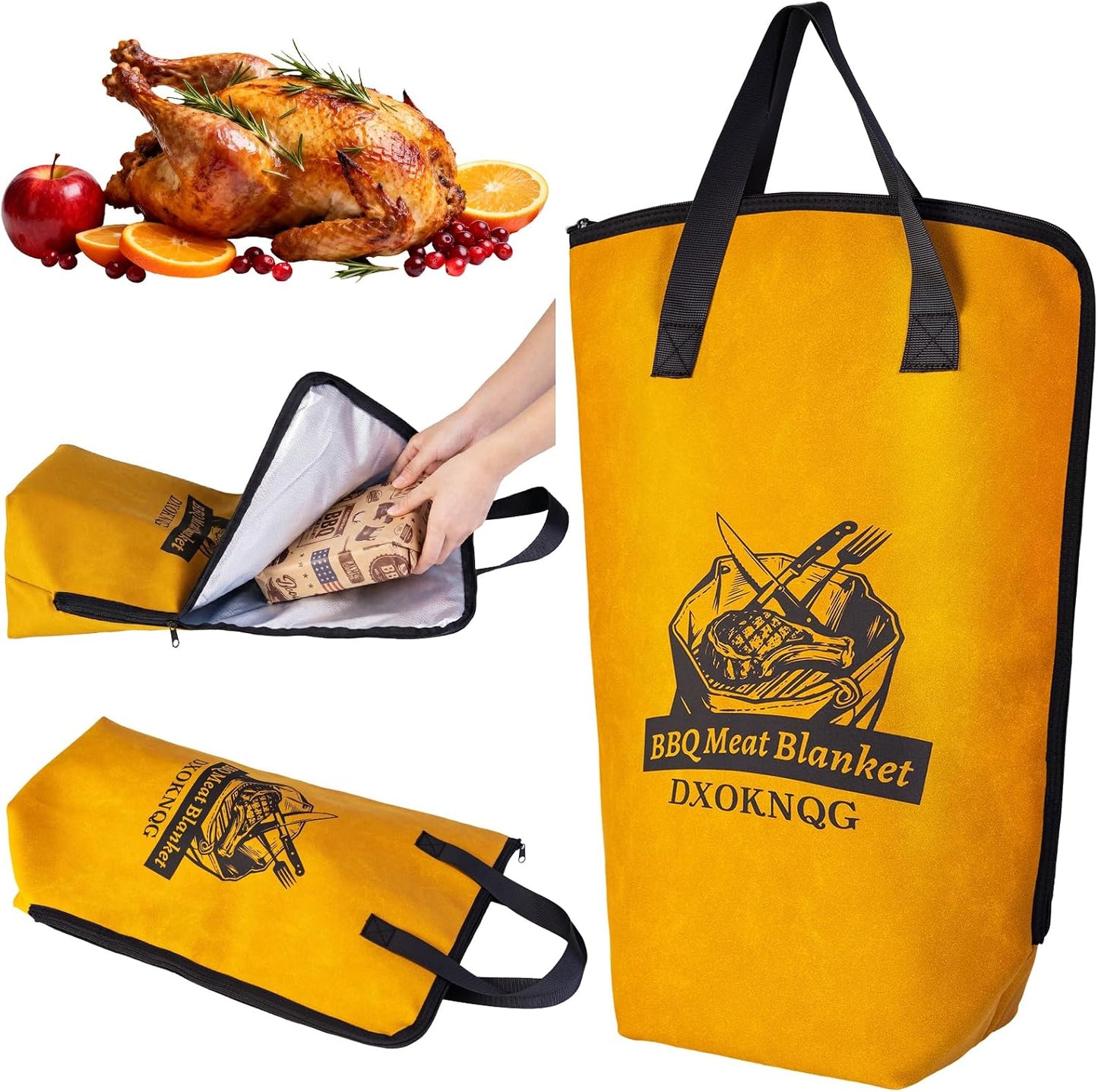 Manta carne barbacoa bolsa aislada 5 capas portátil