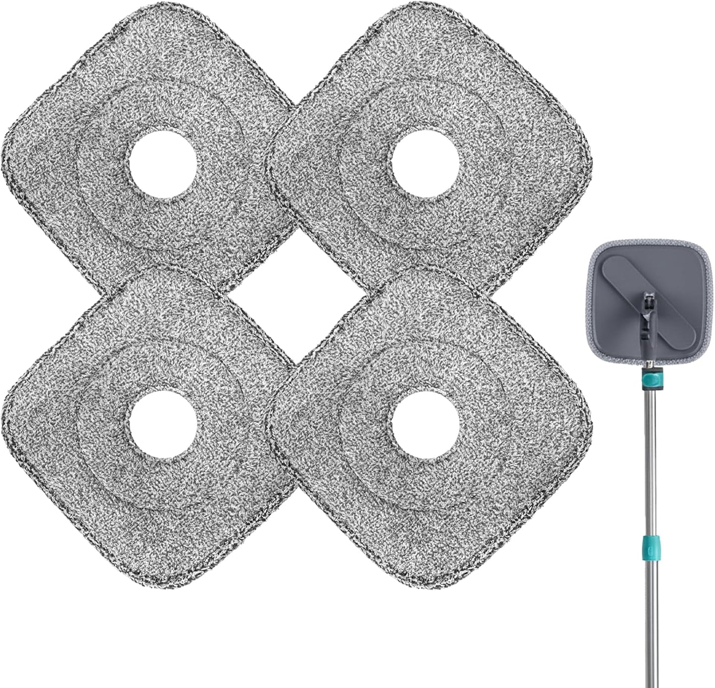 4 Pzas Almohadillas Microfibra Reutilizables Absorbentes