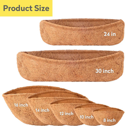 Forro fibra coco 14pulg para cesta colgante jardin