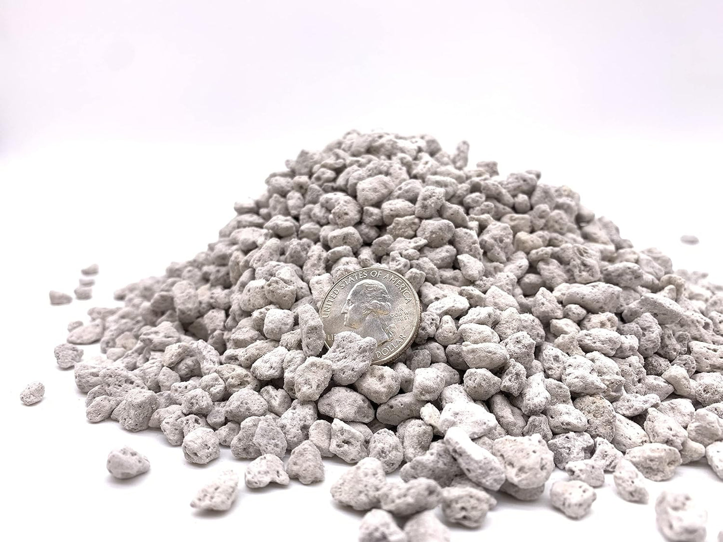 Piedra pómez para bonsái y suculentas 1/4pulg bolsa 2qt