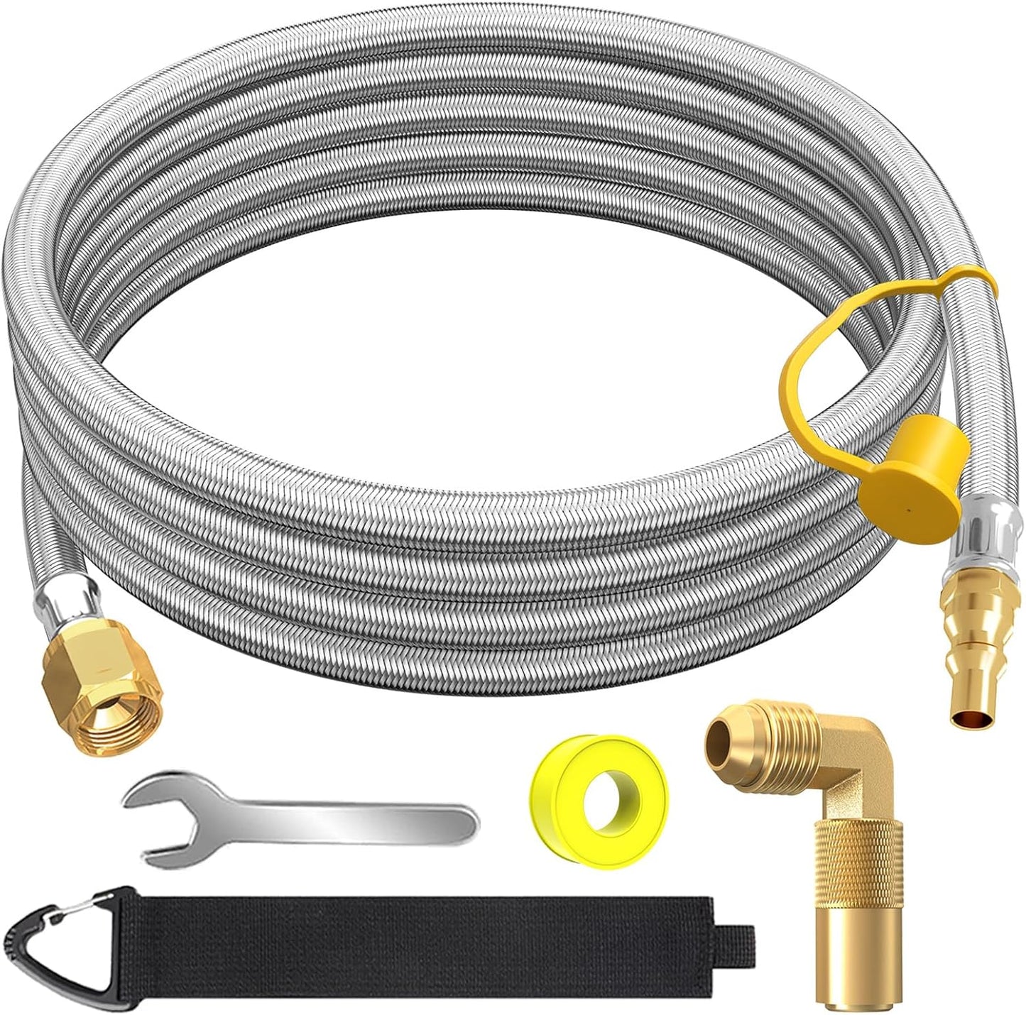 Manguera propano 12ft para RV parrilla 1/4 pulg