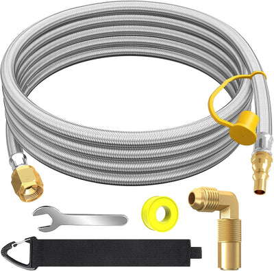 Manguera propano 12ft para RV parrilla 1/4 pulg