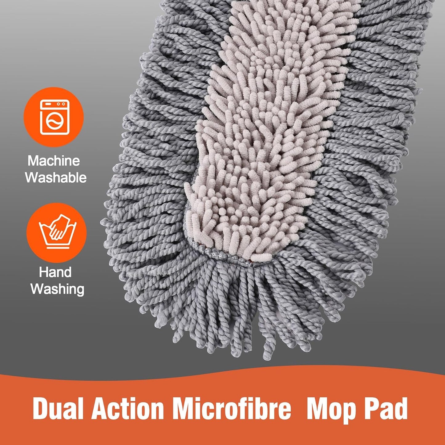 Mopa microfibra para suelos madera dura zócalo seco y húmedo