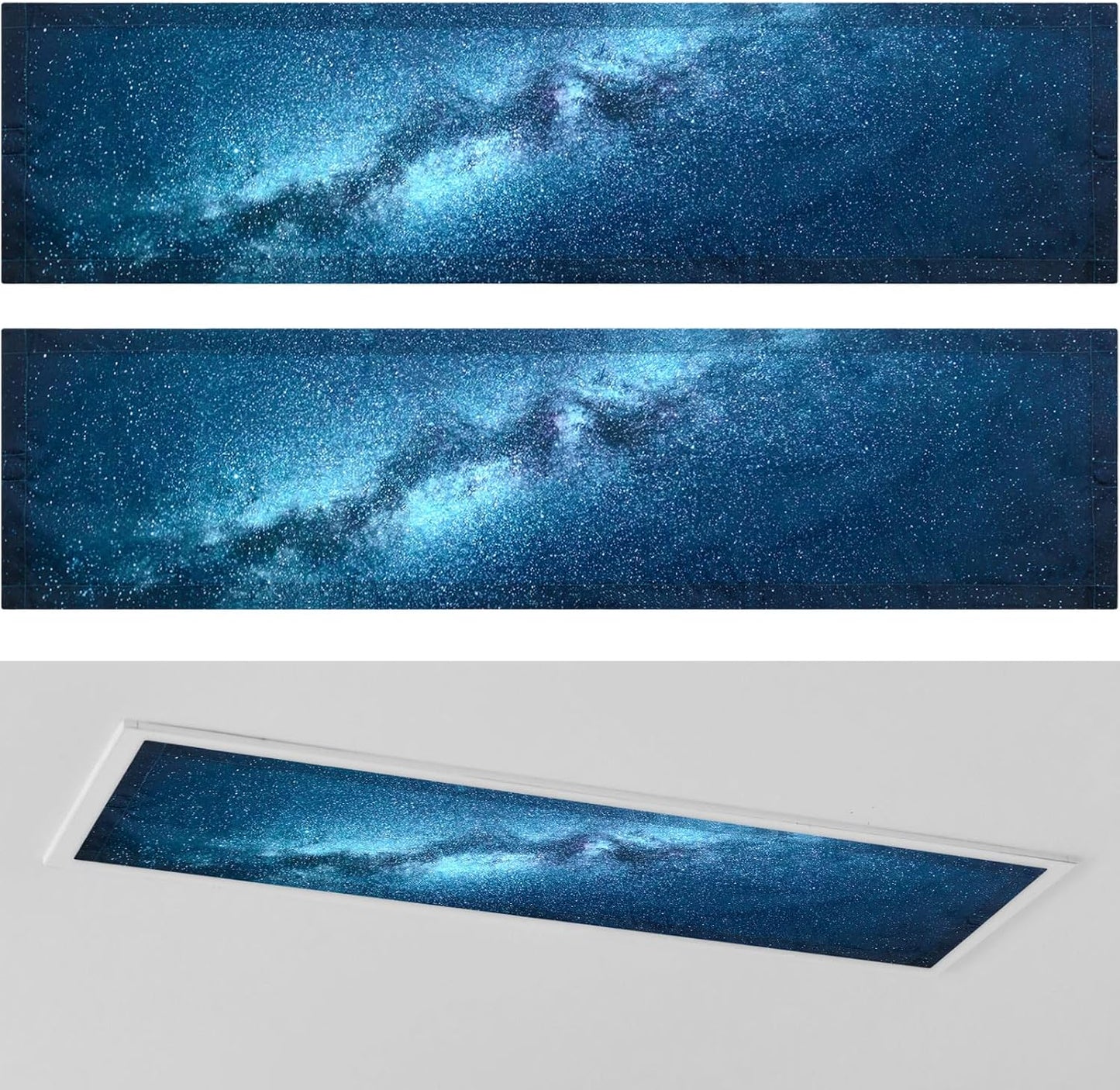 2 Cubiertas Fluorescentes Magnéticas 1x4pies para Luces Techo