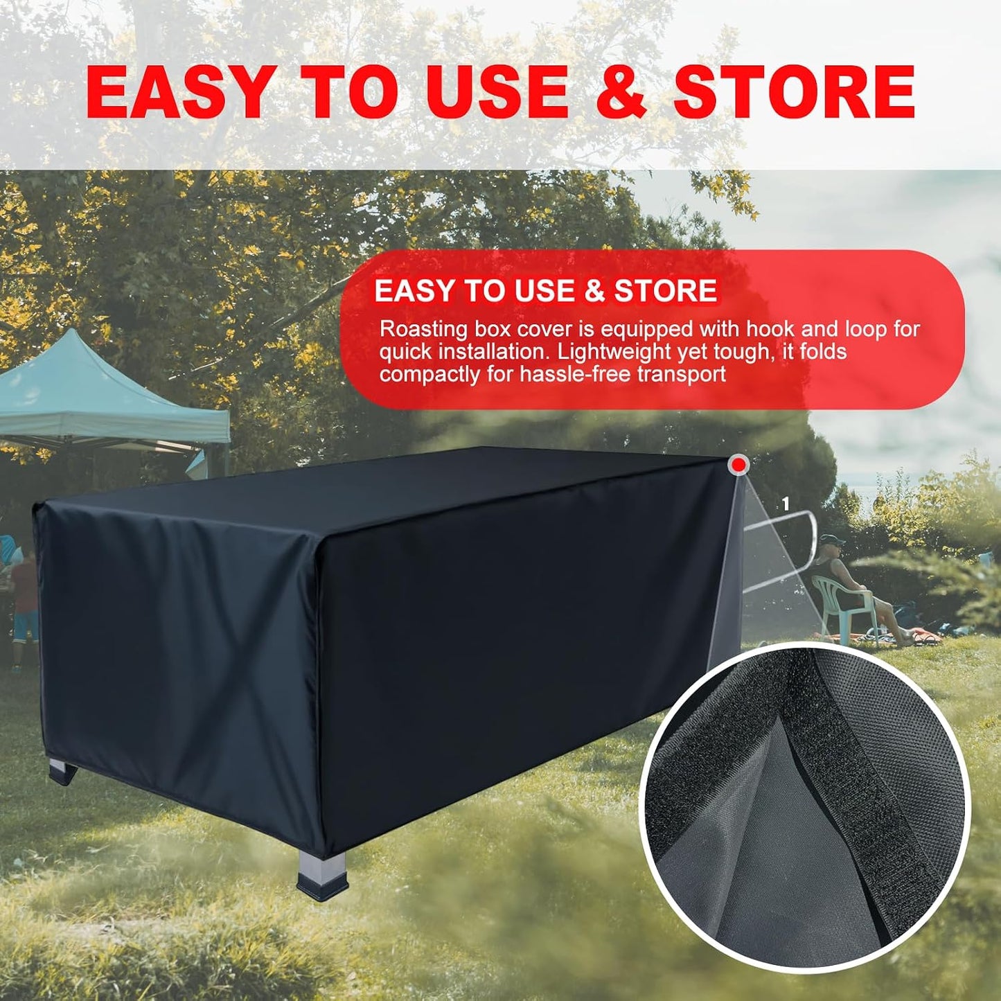 Funda caja asado porcelana Oxford 600D impermeable