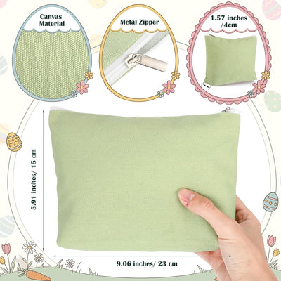 10 bolsas lona cosméticos blancas para lápices bodas despedidas