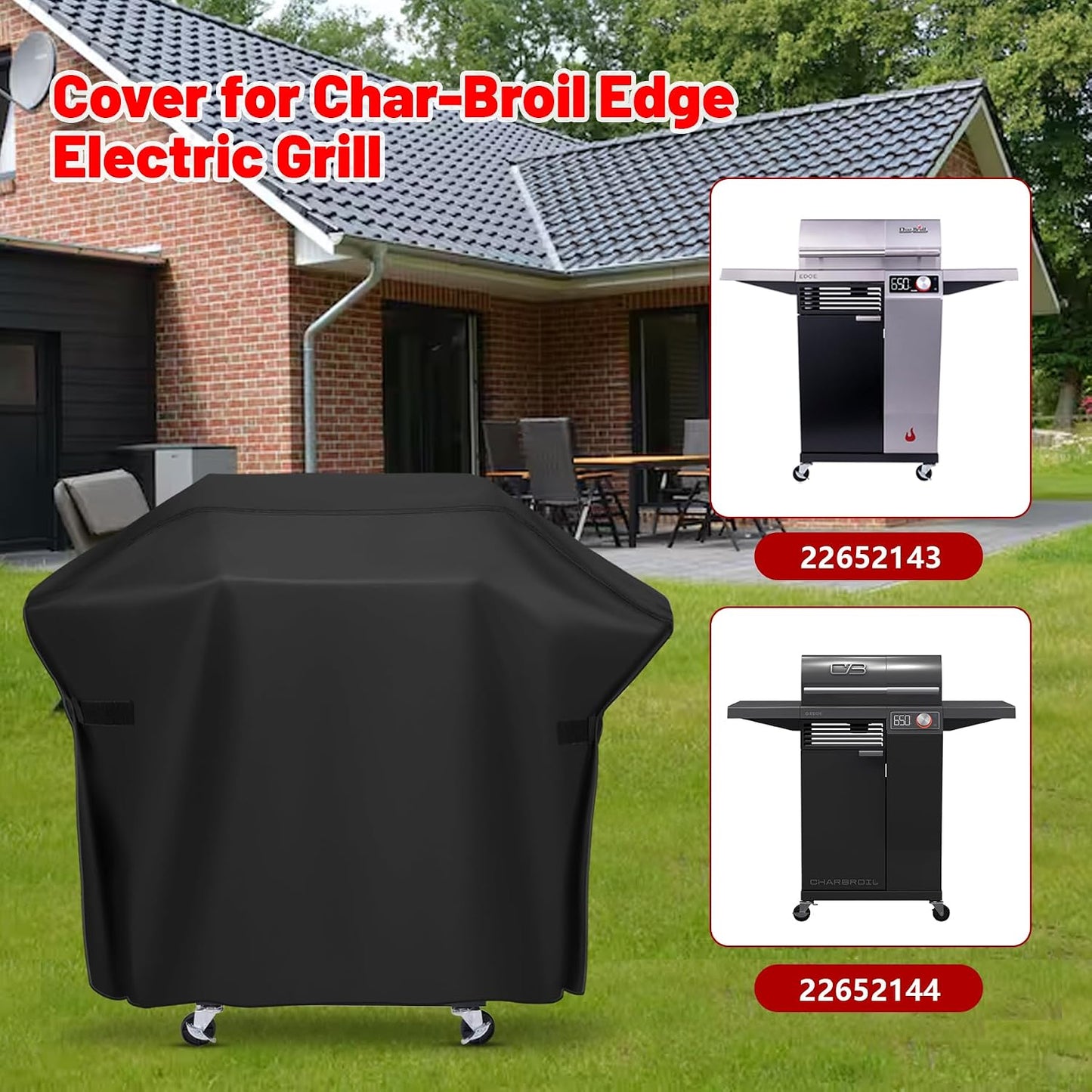 Cubierta parrilla eléctrica Charbroil Edge 600D resistente