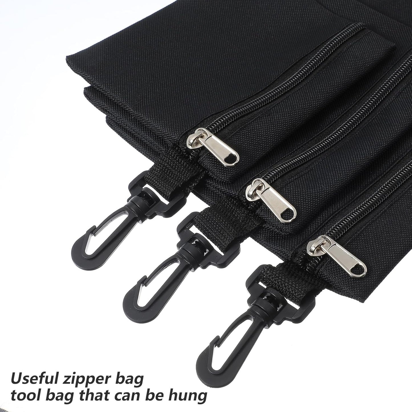 Pack 3 Bolsas Lona Oxford Con Cremallera Mosquetón