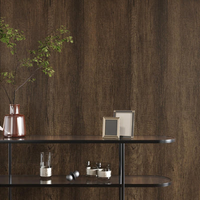 Papel contacto madera marrón 15.7x80pulg impermeable extraíble