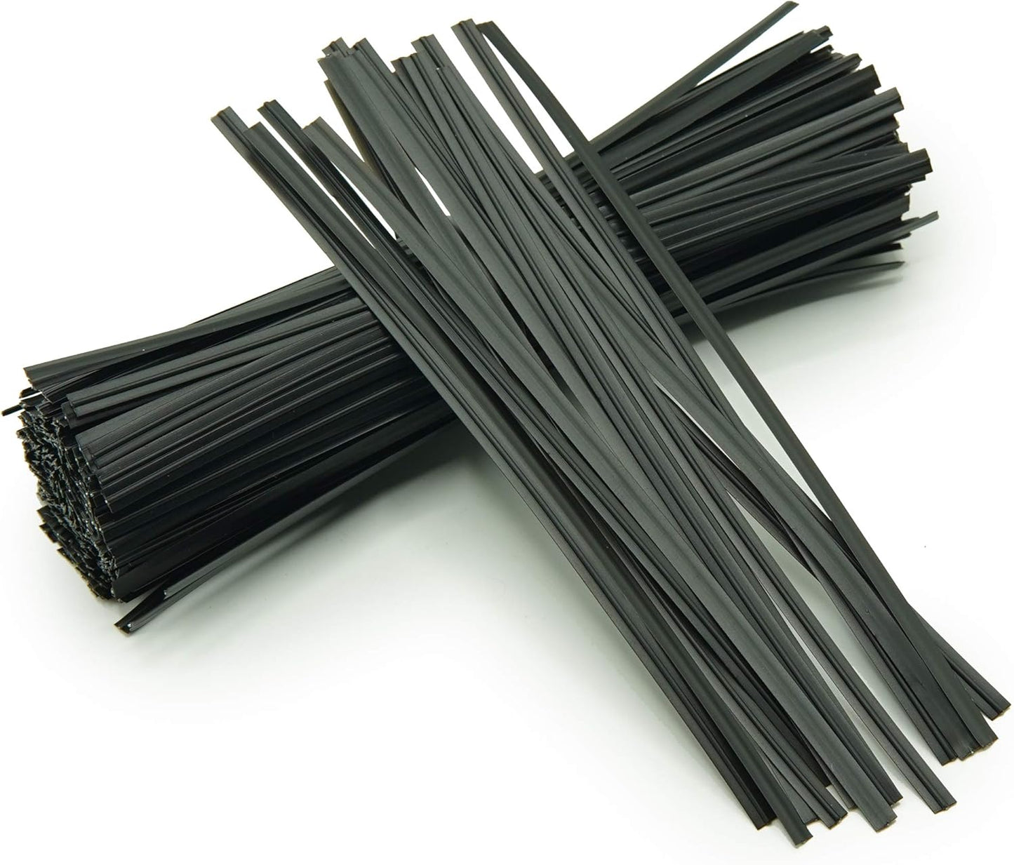 100 Lazos Torsión 5pulg Reutilizables Plástico Negro