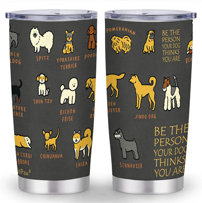 Vaso térmico acero inox 20oz con patrón perro