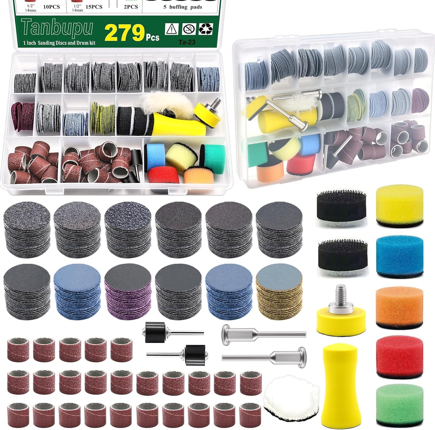 Kit lijado Dremel discos tambores 60-10000 grano