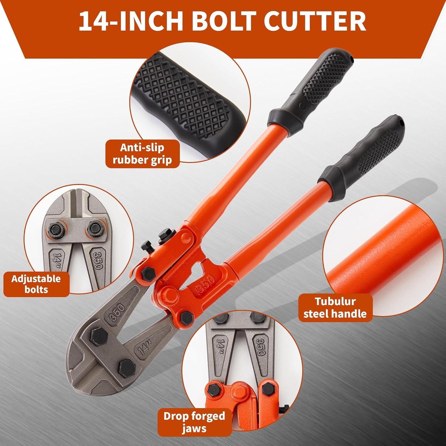 Set 3 Alicates Cortador Pernos 14" + 8" + 7"
