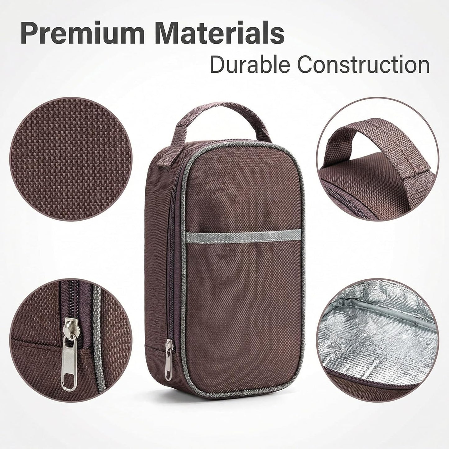 Bolsa almacenamiento portátil apertura lateral duradera