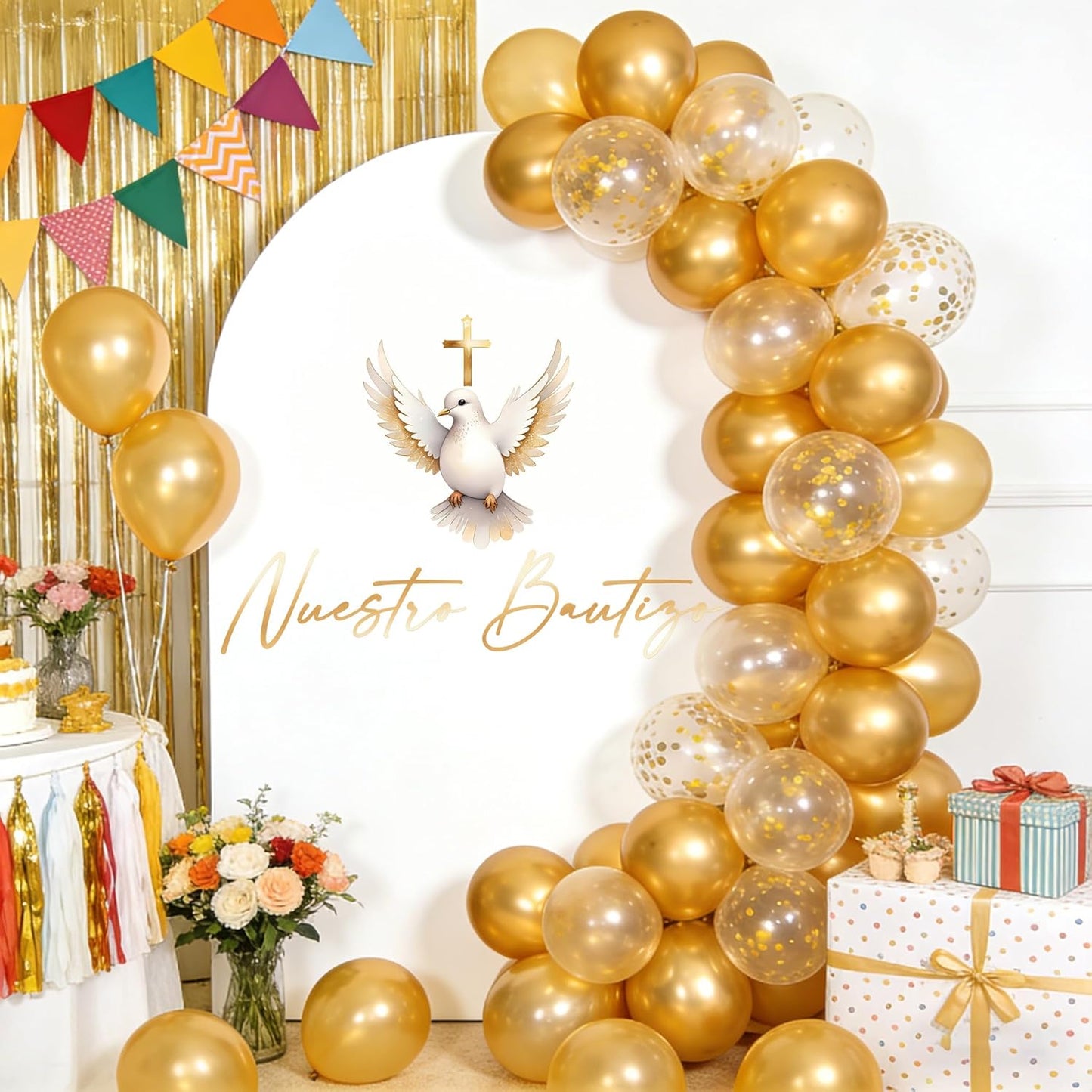 Letrero fondo bautismo decoración bautizo