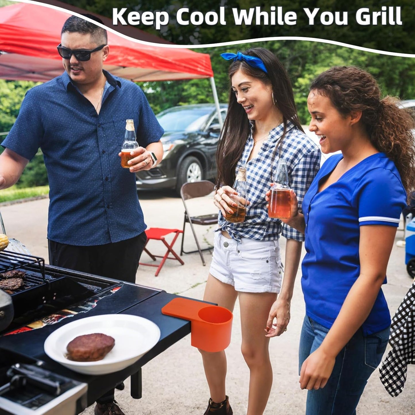 Soporte magnético para bebidas parrilla Blackstone Traeger Weber