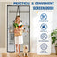 Puerta mosquitera magnética para patio con imanes