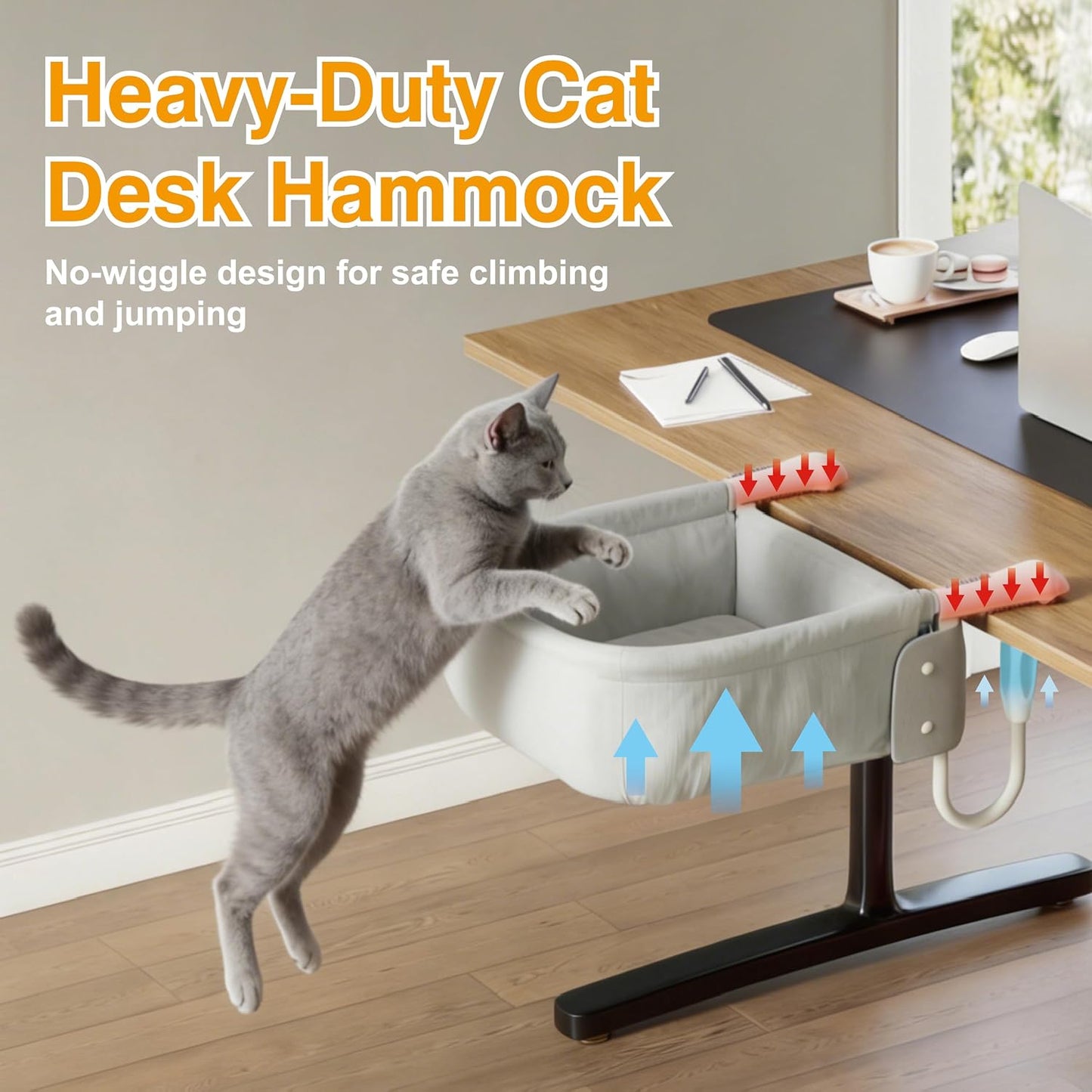 Cama escritorio para gatos grandes 50lb resistente