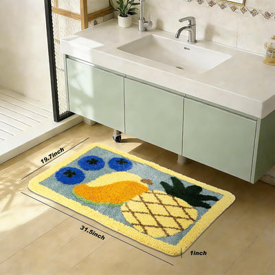 Tapete baño microfibra suave antideslizante 19.7x31.5