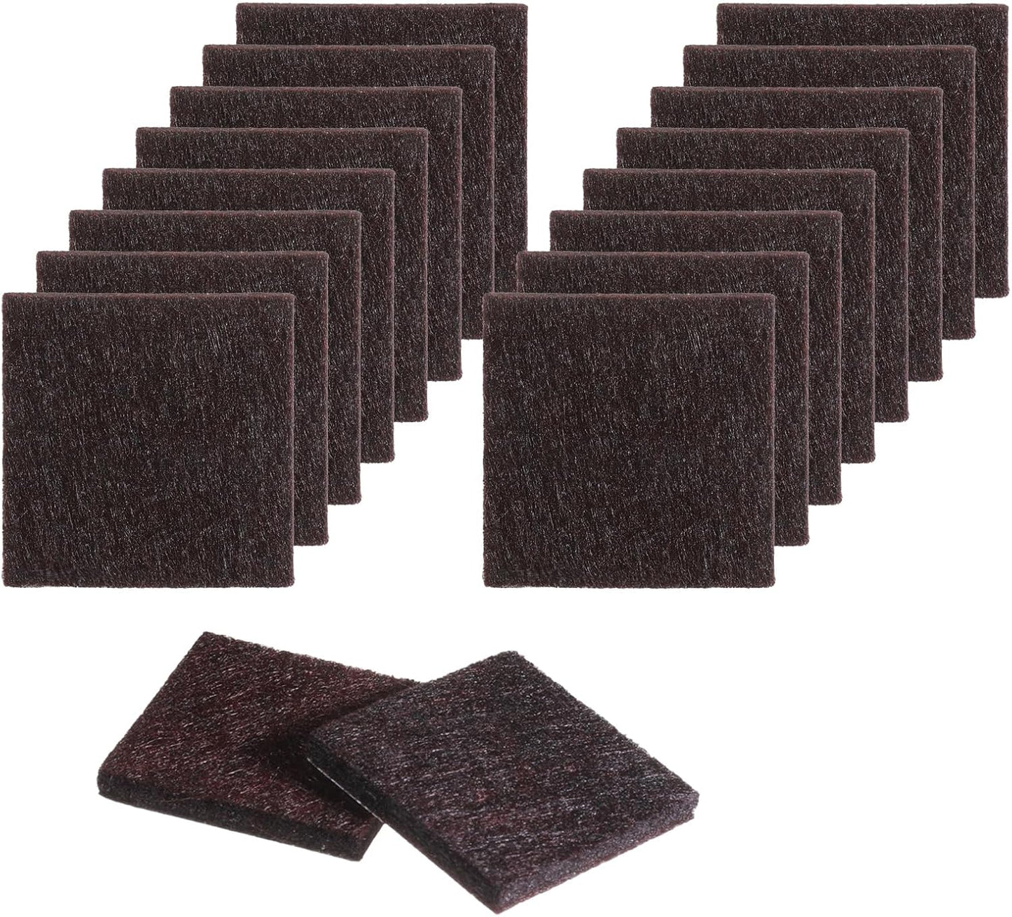 Almohadillas fieltro para patas muebles 1.5x1.5pulg autoadhesivas