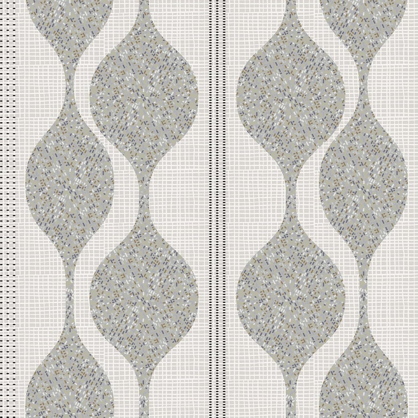 Papel tapiz geométrico abstracto gris azul autoadhesivo
