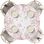 Mantel Redondo Primavera 60pulg Diseño Cerezo Rosa Elástico Lavable