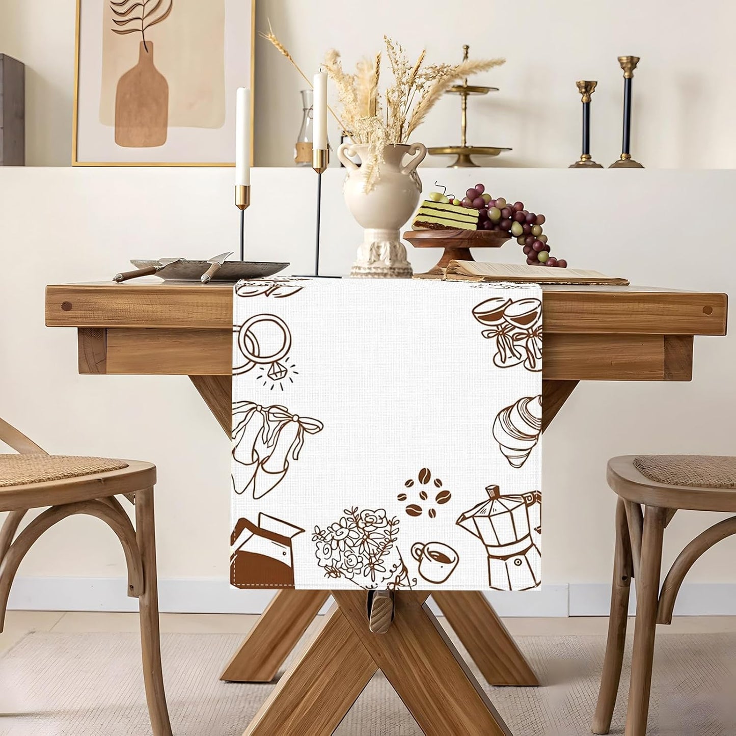 Decoracion para despedida de soltera con tema de cafe