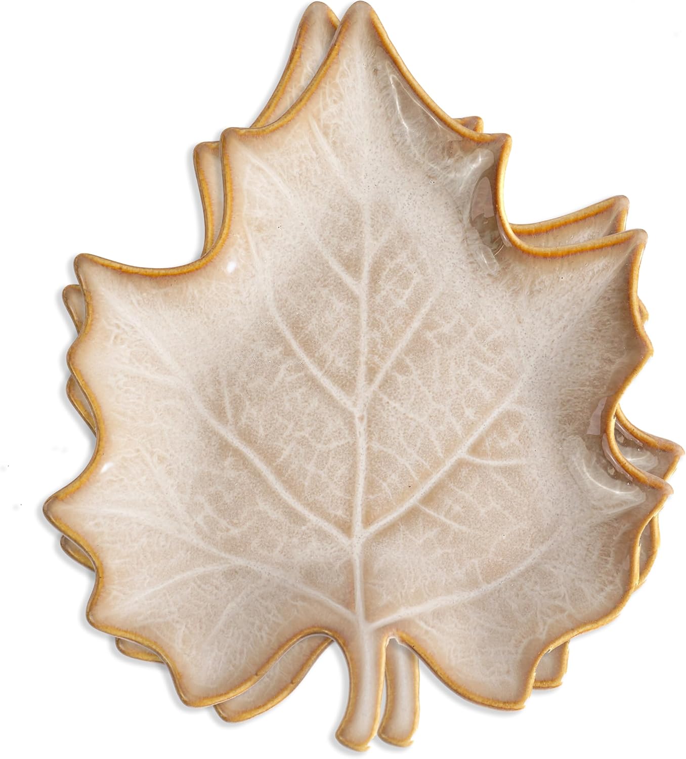 Soporte de cuchara de cerámica en forma de hoja para estufa y encimera de cocina