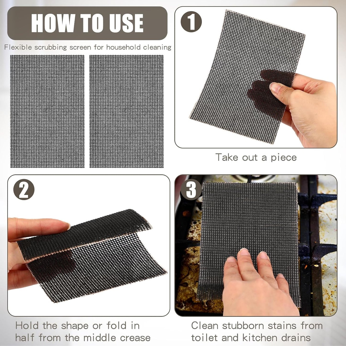 50 Pzas Pantalla Flexible 5.5x4pulg para Limpieza Hogar