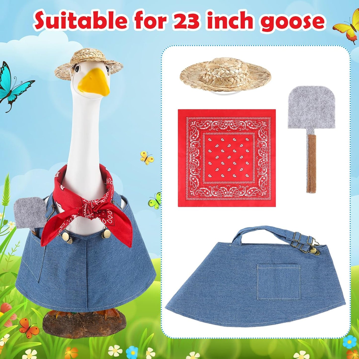 Ropa ganso jardín 23pulg para primavera césped porche