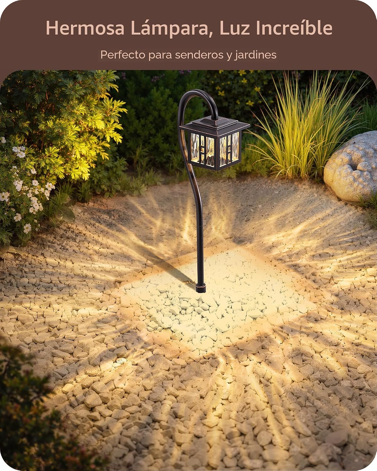 Iluminación paisaje 3W bronce aceitado luces camino jardín aluminio