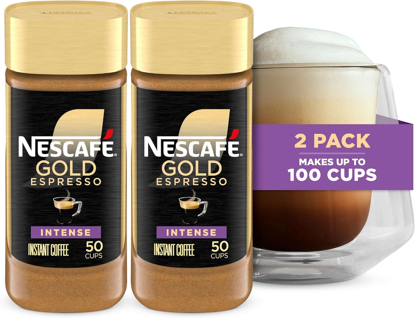 Café instantáneo NESCAFÉ Gold Espresso Intenso paquete 2