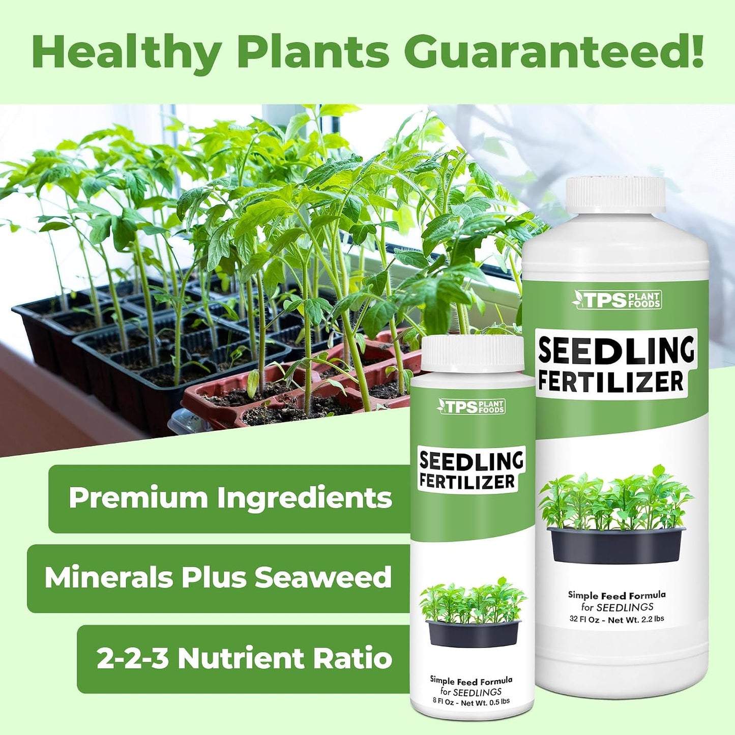 Fertilizante líquido para plántulas desarrollo raíces 8oz