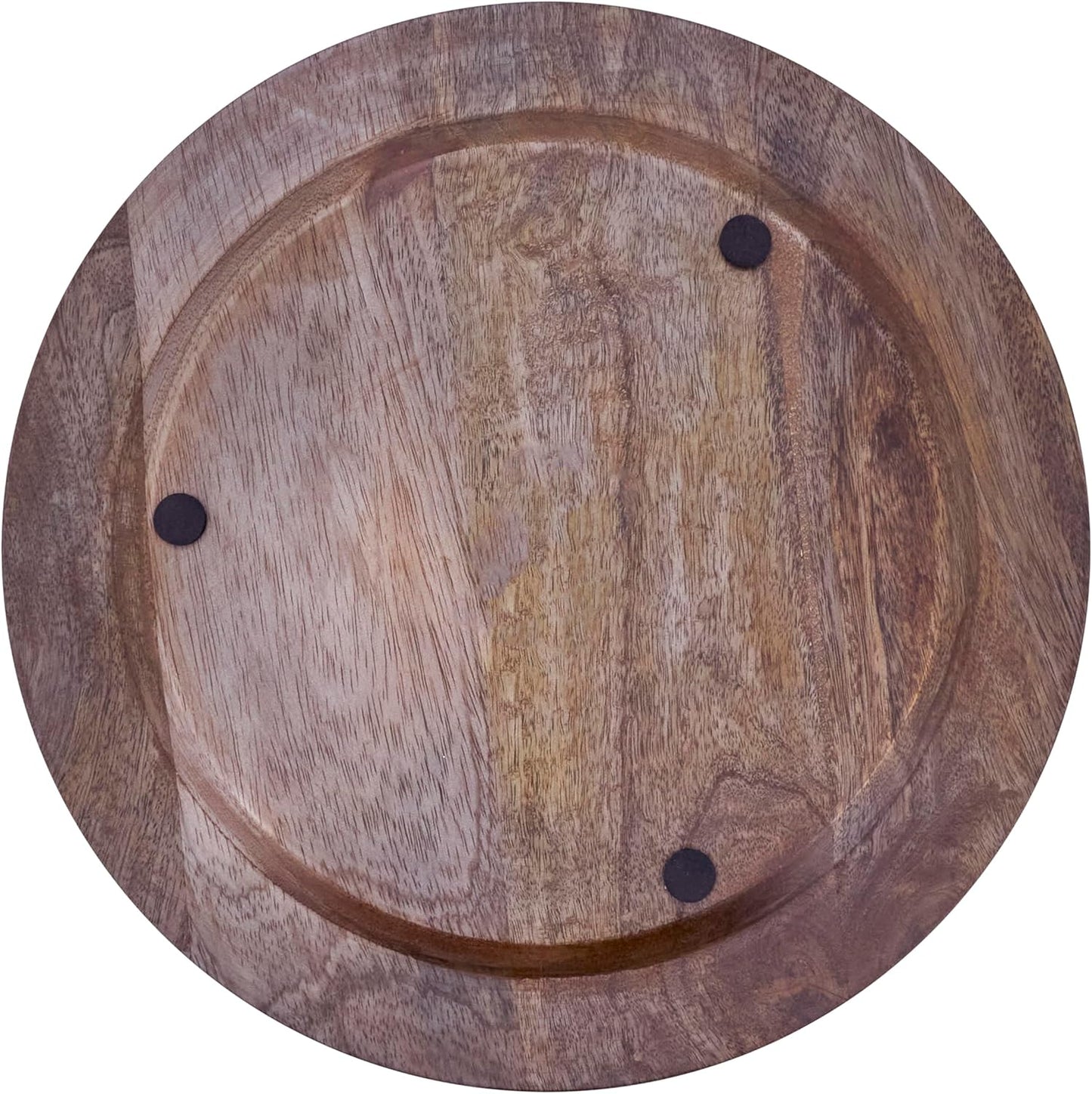 Bajoplatos decorativos de madera de mango texturizado juego de 4