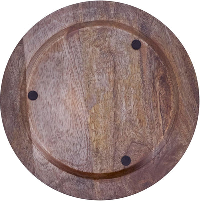 Bajoplatos decorativos de madera de mango texturizado juego de 4