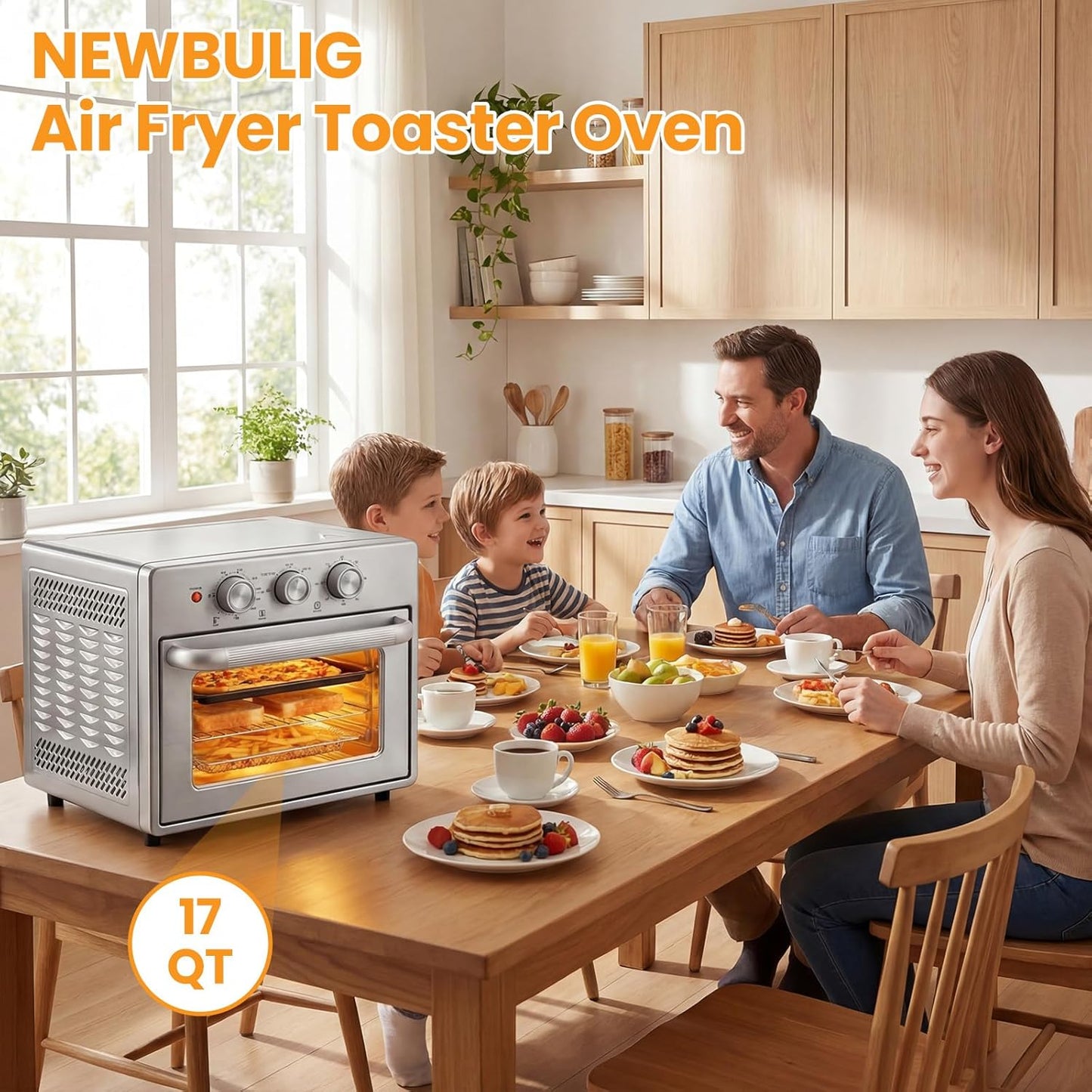 Freidora Aire Multifunción 8en1 17qt Horno Convección