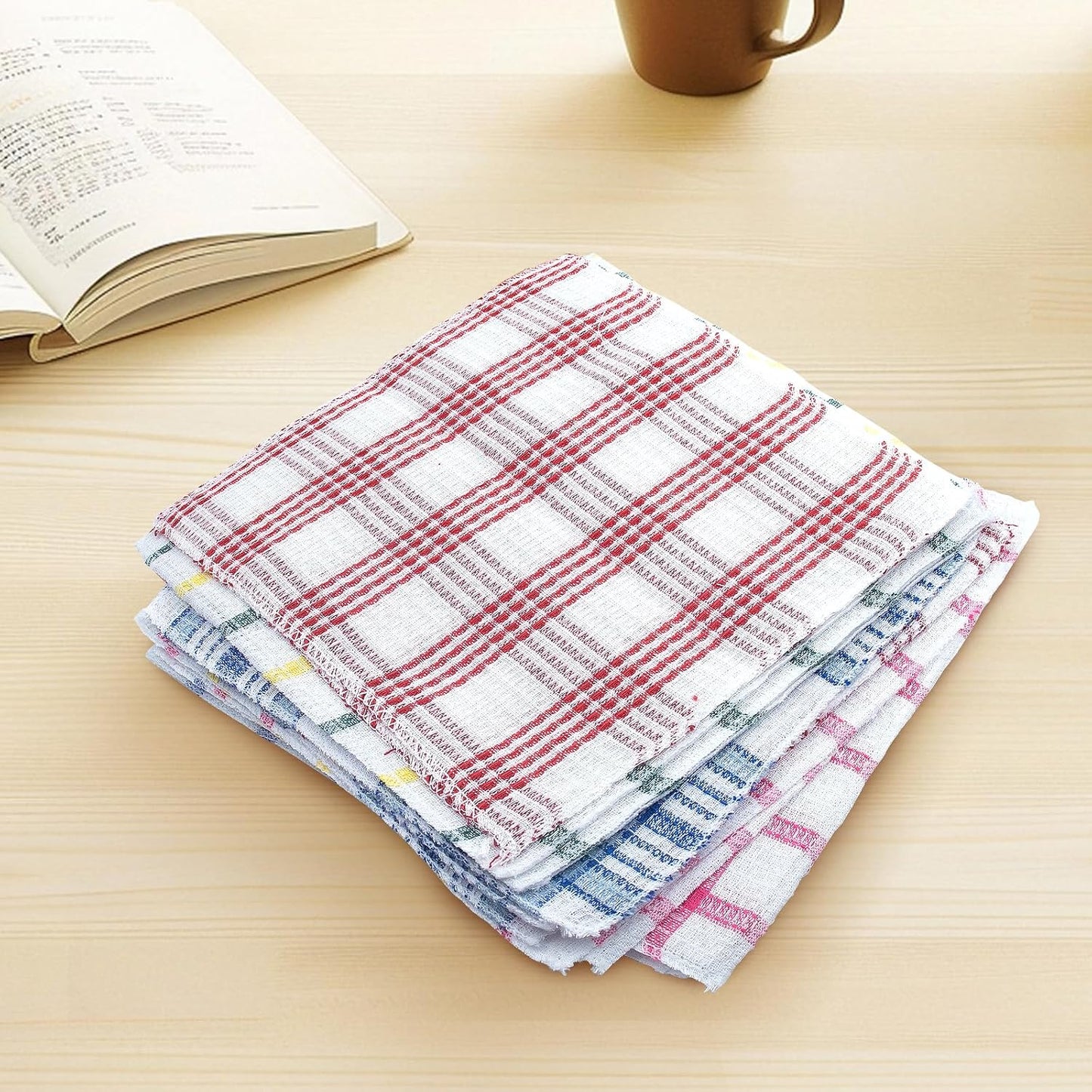 20 Paños cocina absorbentes para secar platos y limpieza