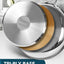 Set 6 Sartenes Acero Inox 18/10 8-11pulg Con Tapa
