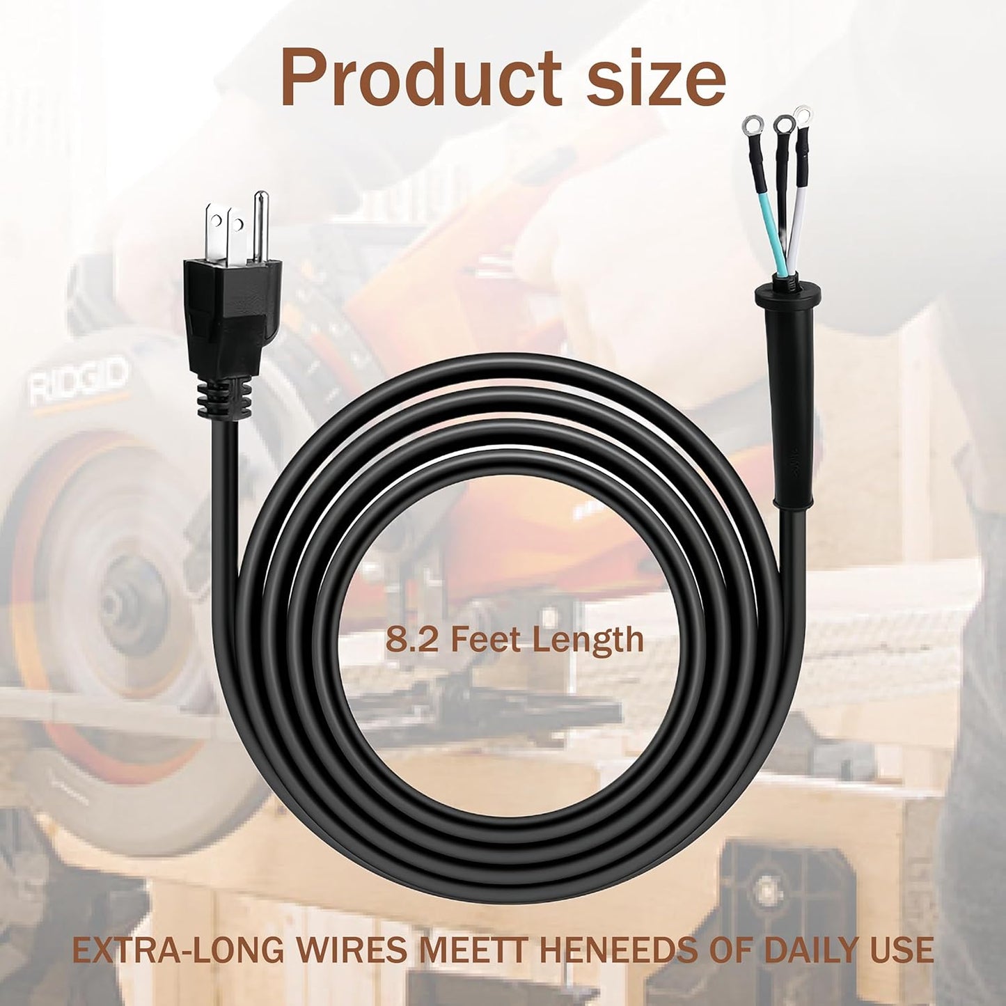 Cable alimentación sierra circular comp SKILSAW SPT77W y similares