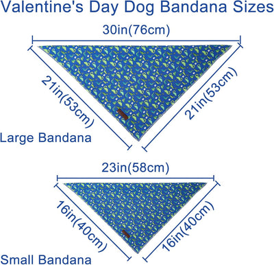 Bandana verano perro dinosaurio algodón azul S