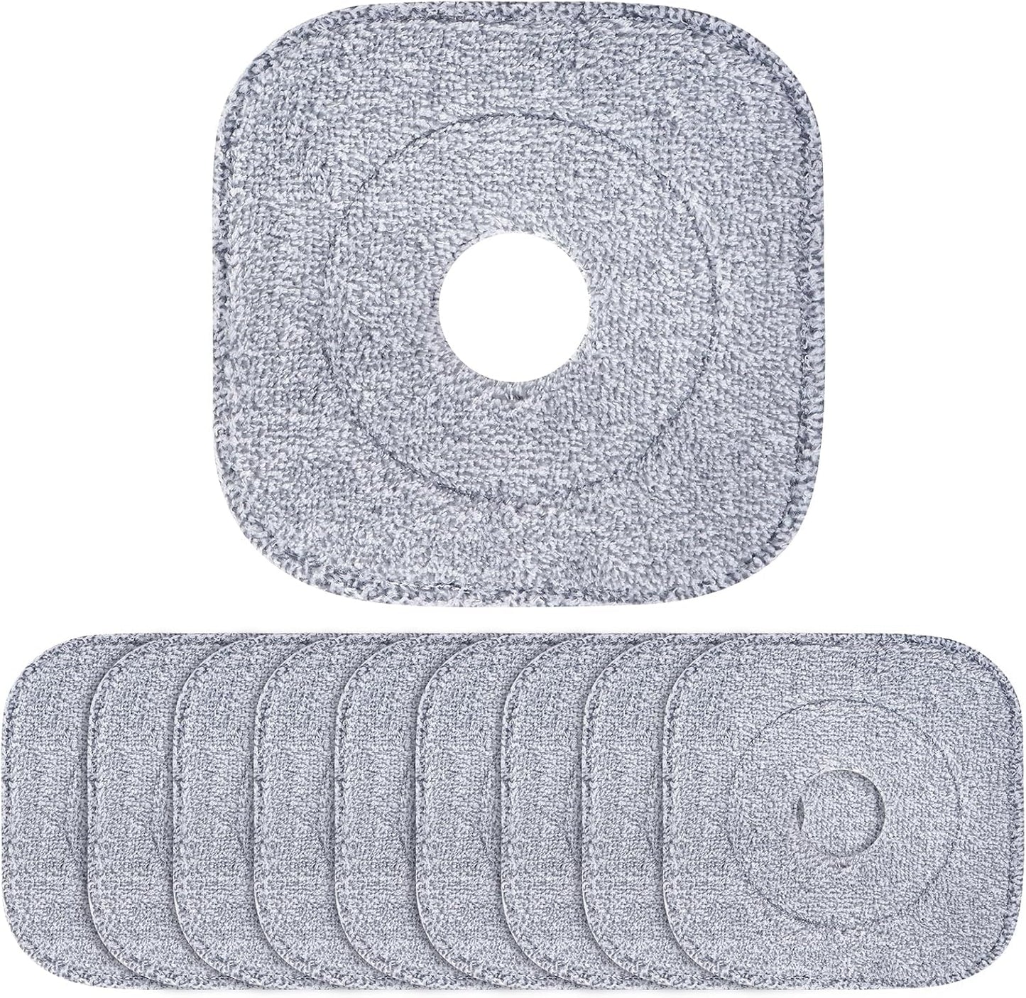 10 Almohadillas Microfibra 8.6pulg Absorbentes Comp Trapeador