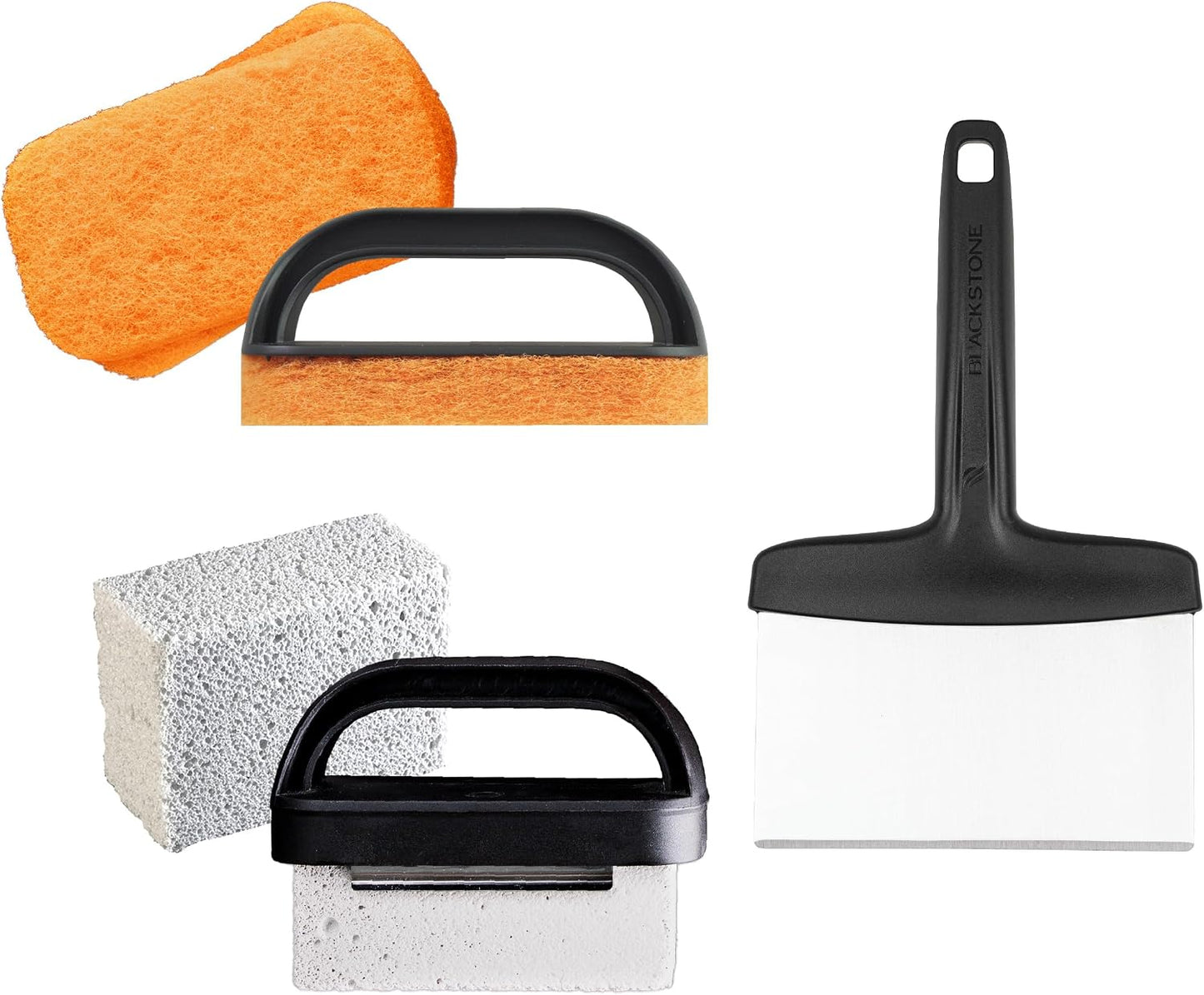 Kit limpieza 8 pzas acero inox color negro