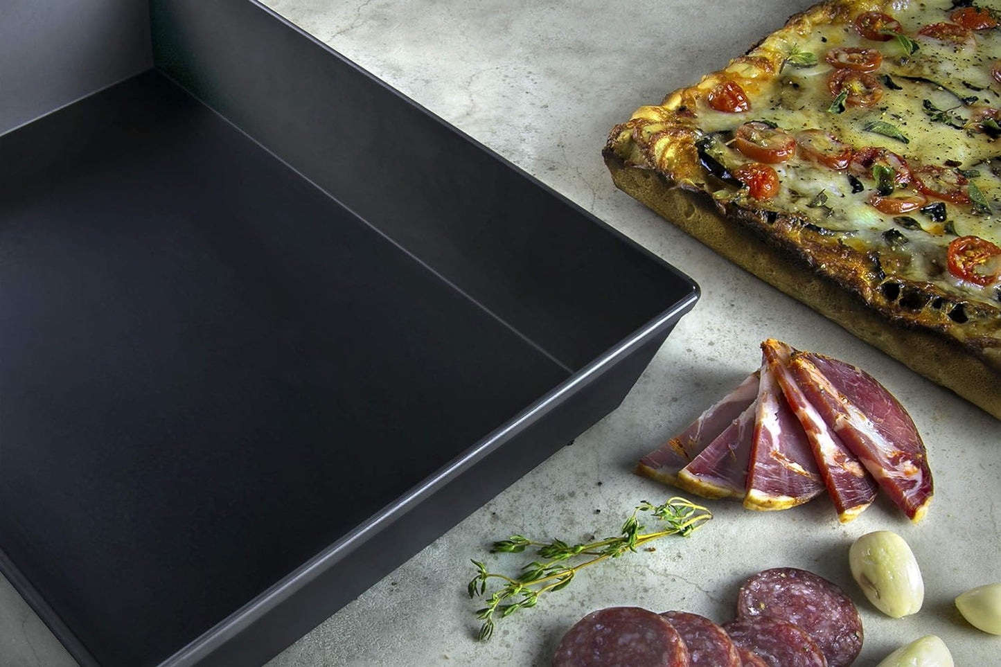 Sartén Pizza Detroit 8x10pulg Set 12 Pzas